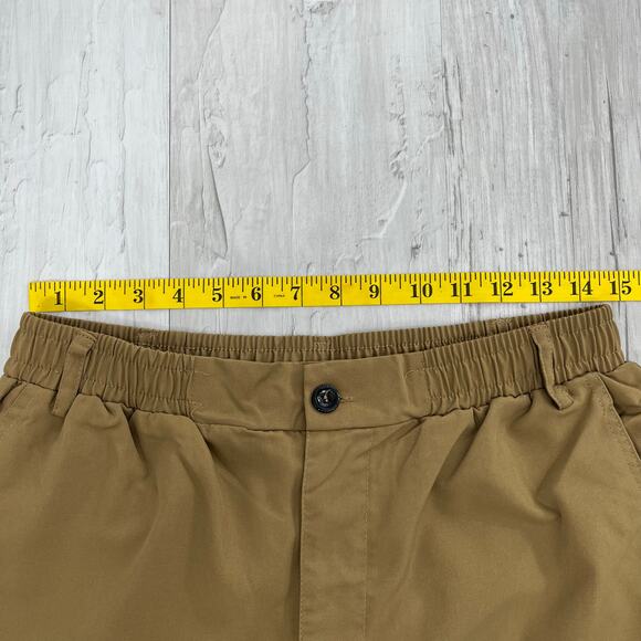 Cargo Lightweight Stretch Waist Baggy Thin Brown Utility Pants Medium - Picture 5 of 7